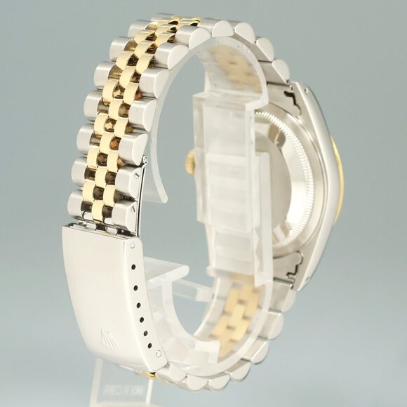 Men\'s Rolex Two Tone Midsize 36mm Diamond Watch With Box! Mint Condition!